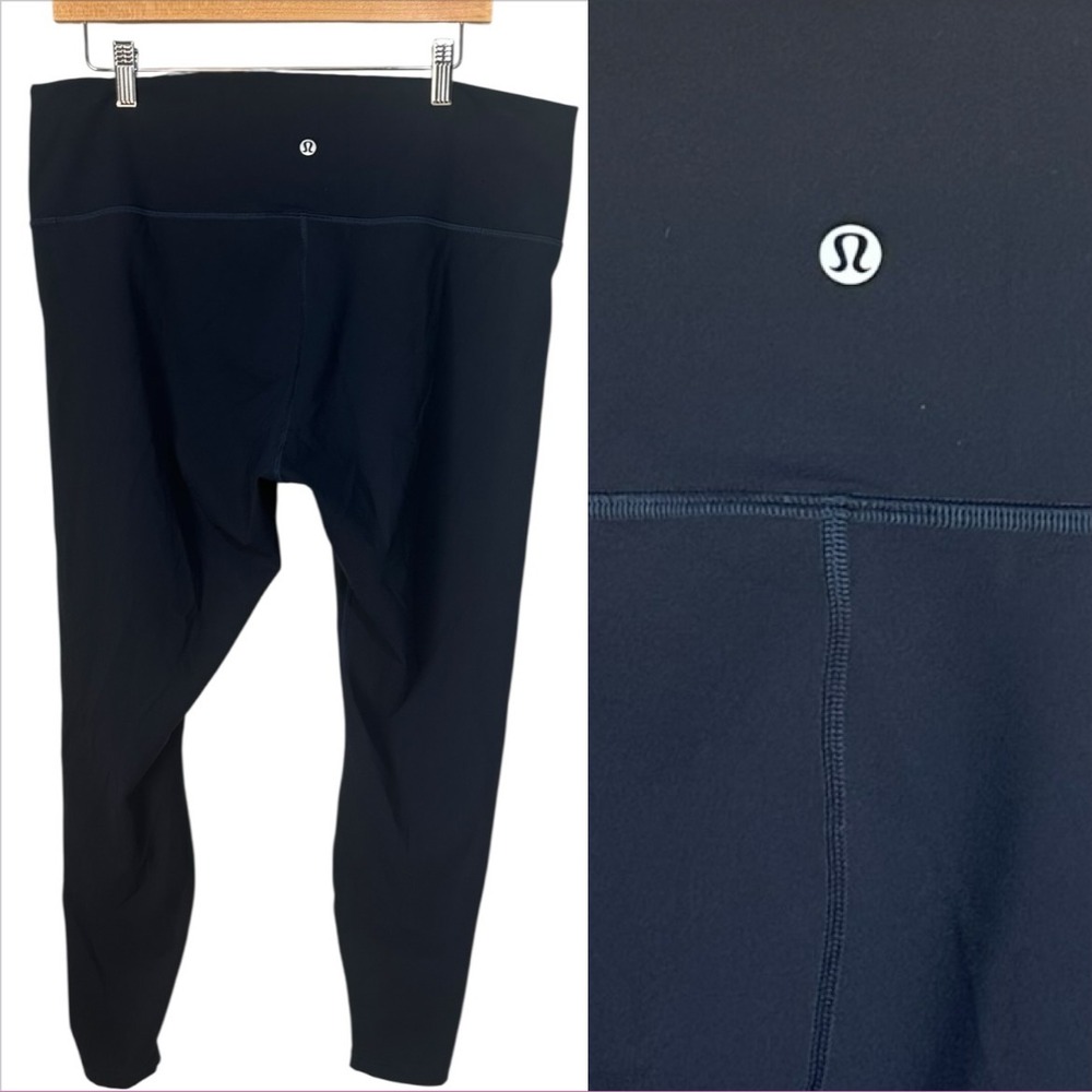 Lululemon Womens Wunder‎ Under High-Rise Leggings Size 18  28.5 " Inseam Navy